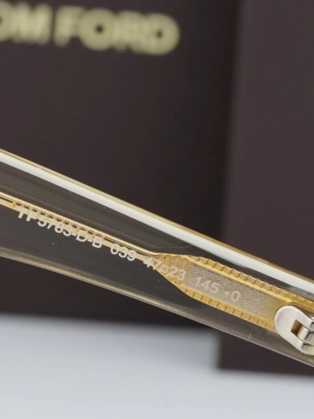 Tom Ford FT5783-D-B 039 Square Eyeglasses 47mm - Yellow/Blue Light Block - Picture 7 of 8